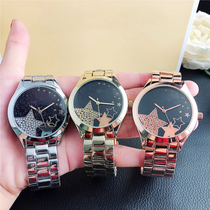 Fashion M crystal design Brand Watches women Girl Star style Metal steel band Quartz Wrist Watch M54, Gold
Fashion M crystal design Brand Watches women Girl Star style Metal steel band Quartz Wrist Watch M54, Gold