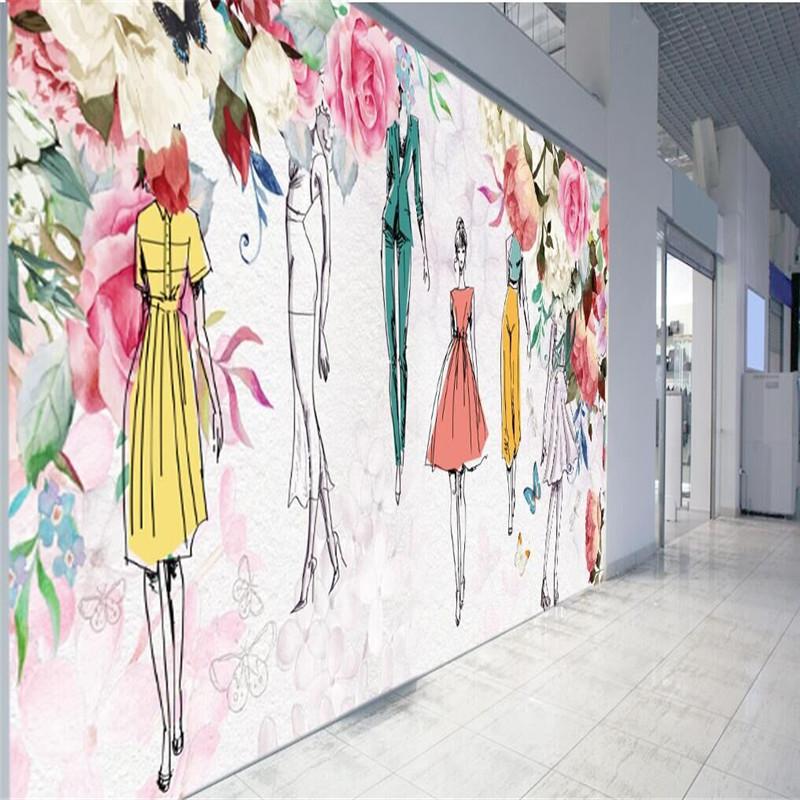 Watercolor Flowers Beauty Retro Style Fashion Beauty Clothing Store Wall Manufacturers Wholesale Wallpaper Mural Custom Photo Wa, As pic
Watercolor Flowers Beauty Retro Style Fashion Beauty Clothing Store Wall Manufacturers Wholesale Wallpaper Mural Custom Photo Wa, As pic