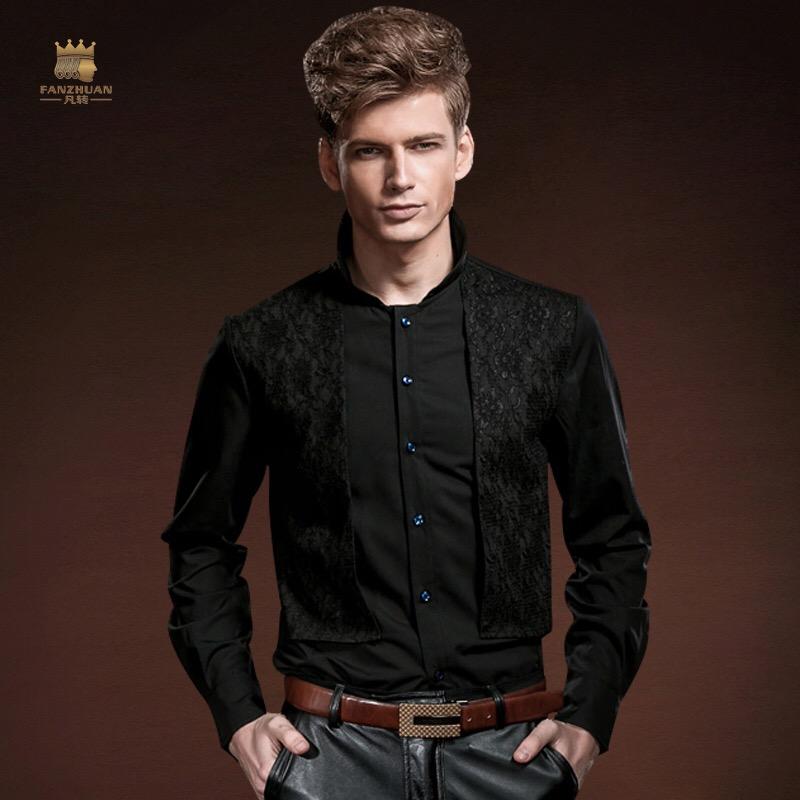 Fanzhuan Free Shipping New fashion casual black men's male court's spring lace shirt false two Mens Black Shirt 14204 On Sale, As pic
Fanzhuan Free Shipping New fashion casual black men's male court's spring lace shirt false two Mens Black Shirt 14204 On Sale, As pic