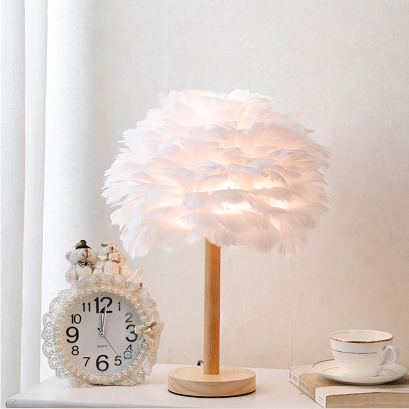 Creative Feather Table Lamp Girl Wedding Decorative Lights Pink White Birthday Desk light E27 EU Plug
Creative Feather Table Lamp Girl Wedding Decorative Lights Pink White Birthday Desk light E27 EU Plug