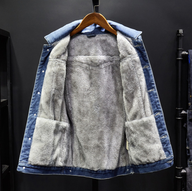Men Jacket Fashion MensJean Jackets Warm Fleece Denim Jacket winter Outwear Male Cowboy top Coat Plus Size 5XL 201118