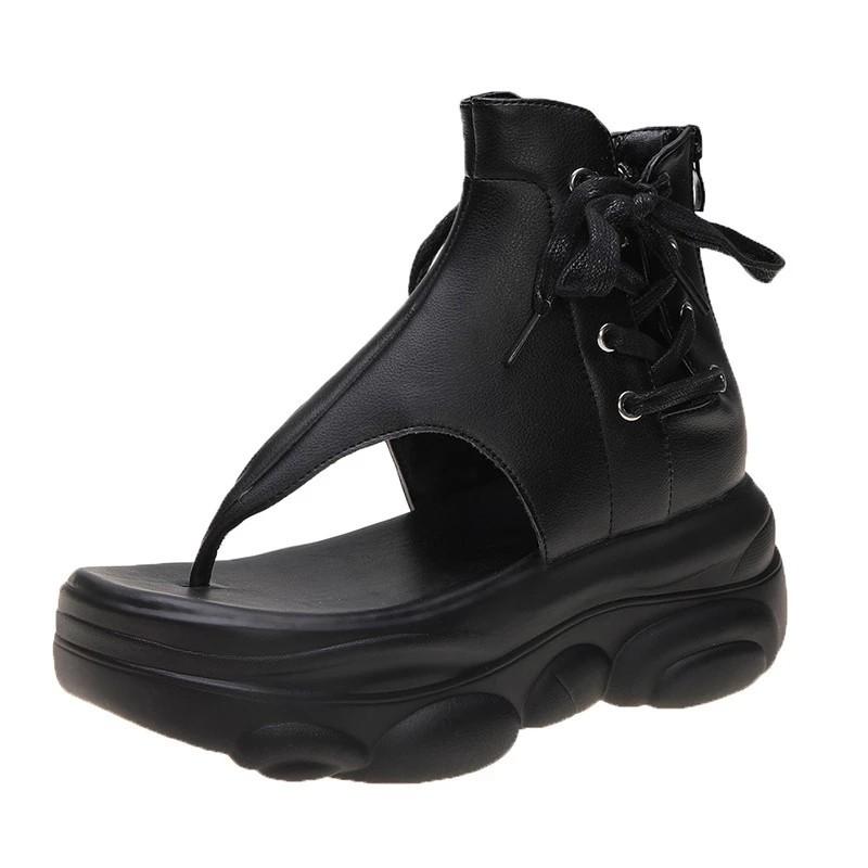 NEWDISCVRY 2021 Women Summer Women Pu Leather Sandals For Female Comfortable Increased Wedges Thick Shoes Black Casual Shoes
NEWDISCVRY 2021 Women Summer Women Pu Leather Sandals For Female Comfortable Increased Wedges Thick Shoes Black Casual Shoes