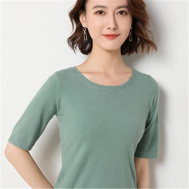 Women's Blouses & Shirts 2022 Summer Blouse Knitted Top Ladies Tops Half Sleeve Sweaters Womens And Vintage PZ3125, White
Women's Blouses & Shirts 2022 Summer Blouse Knitted Top Ladies Tops Half Sleeve Sweaters Womens And Vintage PZ3125, White