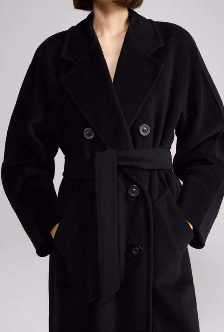 Original Luxury Brand Woman Winter Wool and Cashmere Blended Coat Highend Female Long Solid Trench Coat Double Breast with Belt Clothes, Sand
Original Luxury Brand Woman Winter Wool and Cashmere Blended Coat Highend Female Long Solid Trench Coat Double Breast with Belt Clothes, Sand