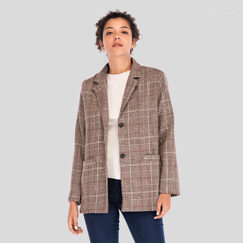Vintage Single Breasted Plaid Blazer Women Elegant Houndstooth Blazers Women Long Sleeve Coat Female Coat Outerwear1, Gray
Vintage Single Breasted Plaid Blazer Women Elegant Houndstooth Blazers Women Long Sleeve Coat Female Coat Outerwear1, Gray