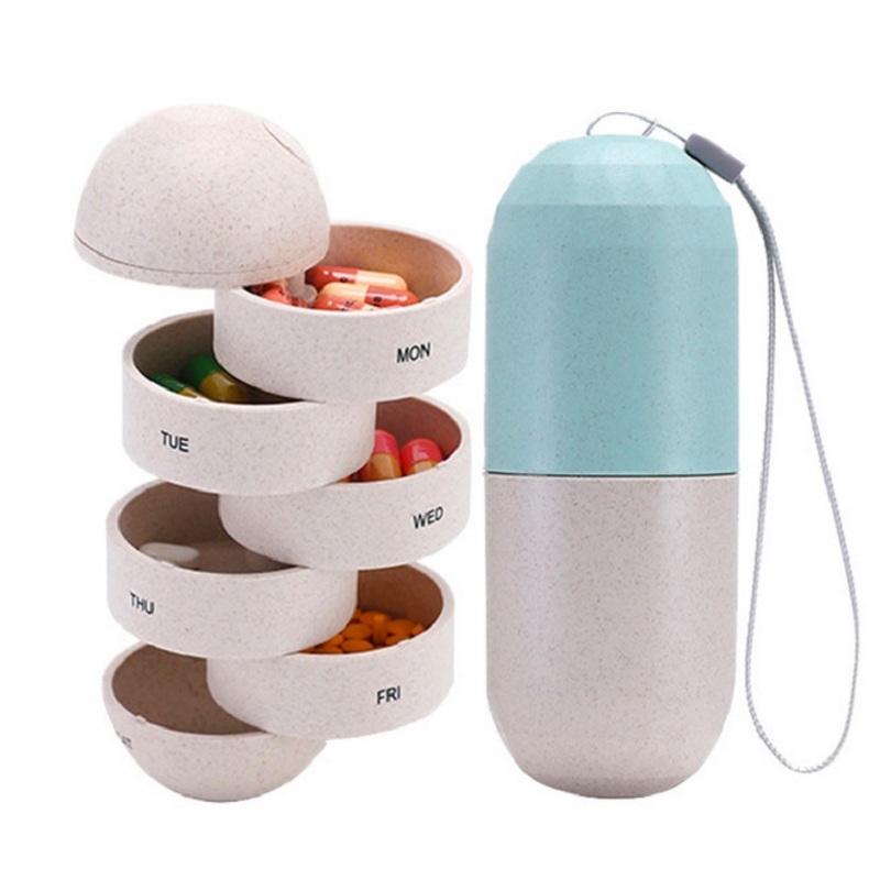 Weekly Pill Box Organizer 7 Day Portable Medicine Pill Container Holder Dispenser Pill Organizer for Travel, Customize
Weekly Pill Box Organizer 7 Day Portable Medicine Pill Container Holder Dispenser Pill Organizer for Travel, Customize