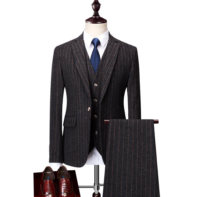 Men's Hot Striped Sale 2020 Fashion Slim Fit Suits Business Casual 3 piece Suit Blazers Jacket Pants Trousers Vest Sets, Dark grey
Men's Hot Striped Sale 2020 Fashion Slim Fit Suits Business Casual 3 piece Suit Blazers Jacket Pants Trousers Vest Sets, Dark grey