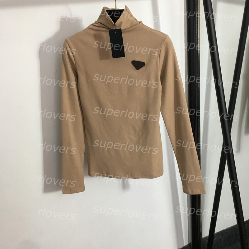 Womens Turtleneck T Shirt Triangle Badge Design Long Sleeve Shirt Simple Fashion Bottoming Tops Shirts, White with label
Womens Turtleneck T Shirt Triangle Badge Design Long Sleeve Shirt Simple Fashion Bottoming Tops Shirts, White with label
