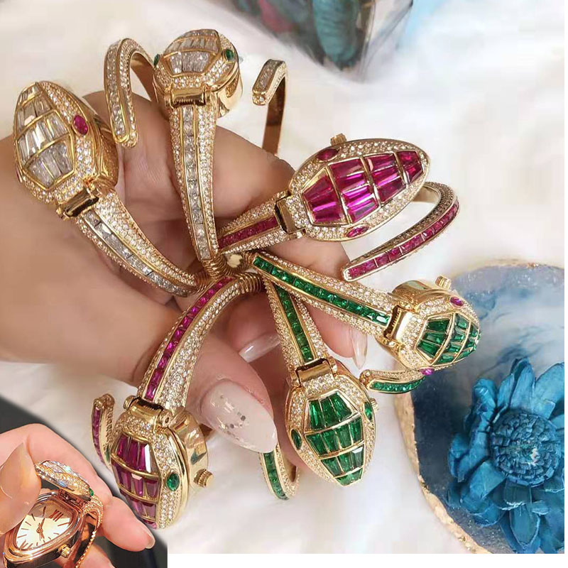 New Style Fashion Snake Watch Quartz Movement Luxury Diamond Iced Out Watch Women Watches Rose Gold Bracelet silver Woman Wristwatches Montre Femme, S3
New Style Fashion Snake Watch Quartz Movement Luxury Diamond Iced Out Watch Women Watches Rose Gold Bracelet silver Woman Wristwatches Montre Femme, S3