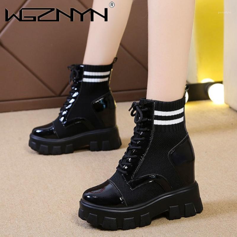 2020 Motorcycle Boots Wedges Flat Shoes Woman High Heel Platform Leather Boots Lace Up Women Shoes Black Girls Sneakers1
2020 Motorcycle Boots Wedges Flat Shoes Woman High Heel Platform Leather Boots Lace Up Women Shoes Black Girls Sneakers1