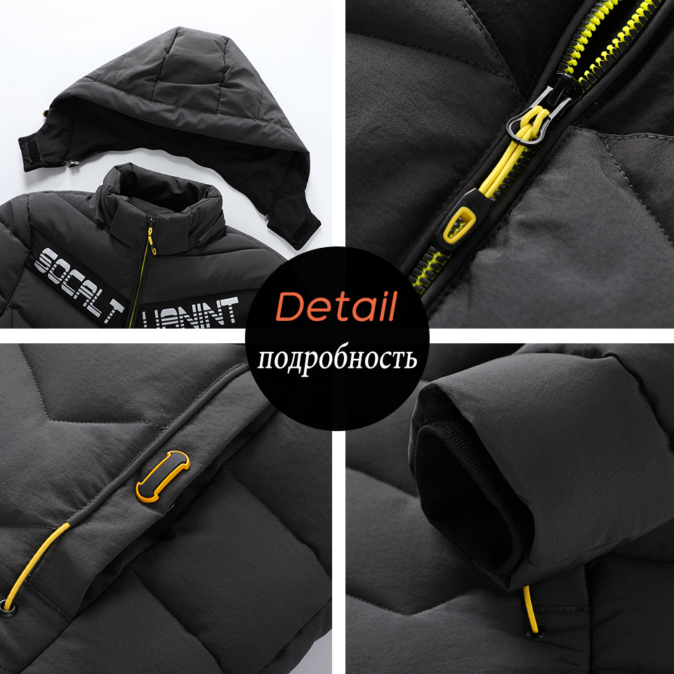 Men's Winter New Casual Hooded Waterproof Jackets Parkas Coat Men Outwear Fashion Windproof Warm Thick Parkas Jackets Men 201123