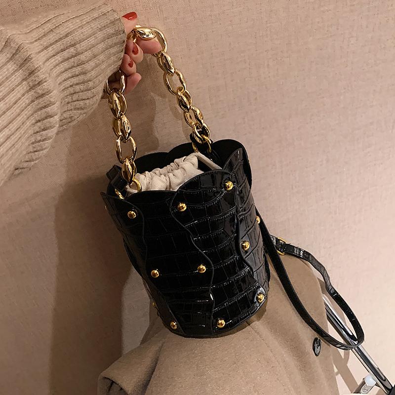 Crocodile pattern Tote Bucket bag 2021 New High-quality PU Leather Women's Designer Handbag Vintage Shoulder Messenger Bag, Coffee
Crocodile pattern Tote Bucket bag 2021 New High-quality PU Leather Women's Designer Handbag Vintage Shoulder Messenger Bag, Coffee