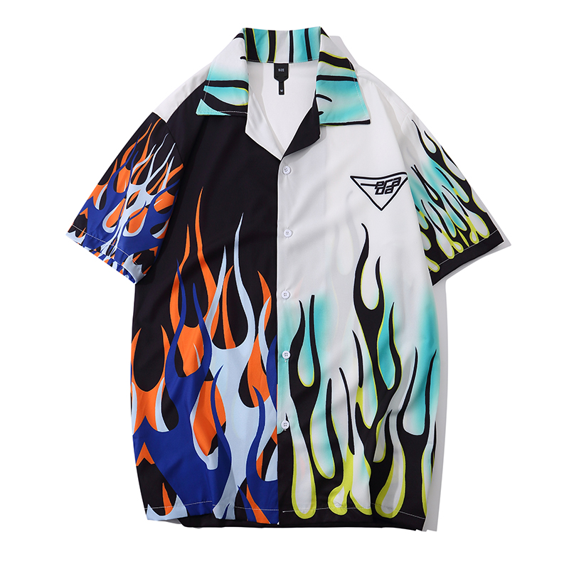 Patchwork Vintage Men's Shirt Short Sleeve Summer Thin Material Shirts for Men, White;black
Patchwork Vintage Men's Shirt Short Sleeve Summer Thin Material Shirts for Men, White;black
