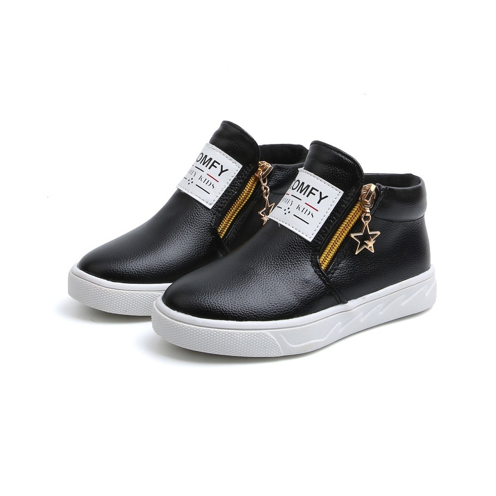 Spring Autumn Fashion Child Boots For boys girls leather boots shoes causal flat children martin boot shoes 26-36 kids boot LJ200911
