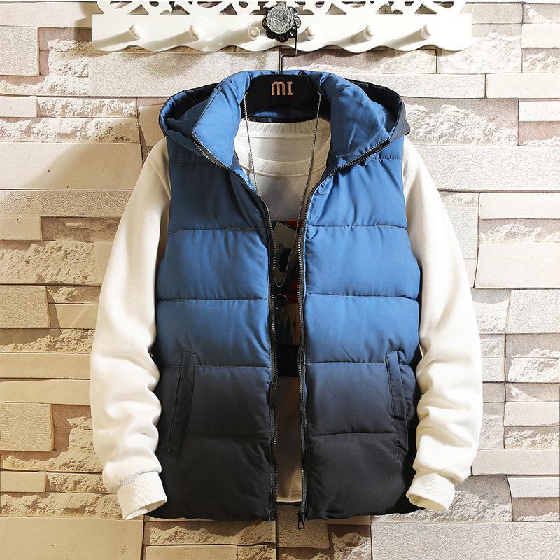 Mens Winter Sleeveless Jacket Men Down Vest Men's Warm Thick Hooded Coats Male Cotton-Padded Work Waistcoat West Homme Vests, Blue
Mens Winter Sleeveless Jacket Men Down Vest Men's Warm Thick Hooded Coats Male Cotton-Padded Work Waistcoat West Homme Vests, Blue