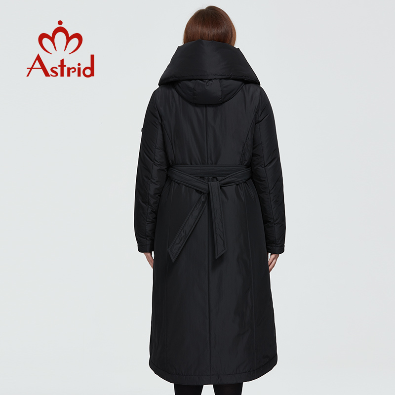 Astrid New Winter Women's coat women warm long parka fashion thick Jacket hooded large sizes lacing female clothing AT-3579 201019