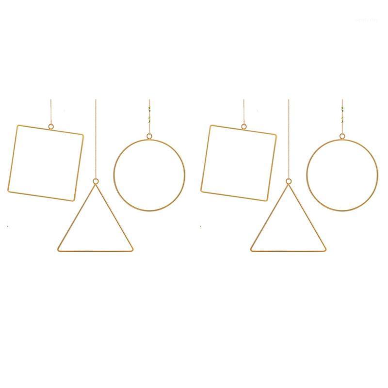 6Pieces Floral Hoop Wreath Geometric Hoop Wreath Frame Round Triple-cornered Square Frame Flower Garland1, Gold
6Pieces Floral Hoop Wreath Geometric Hoop Wreath Frame Round Triple-cornered Square Frame Flower Garland1, Gold