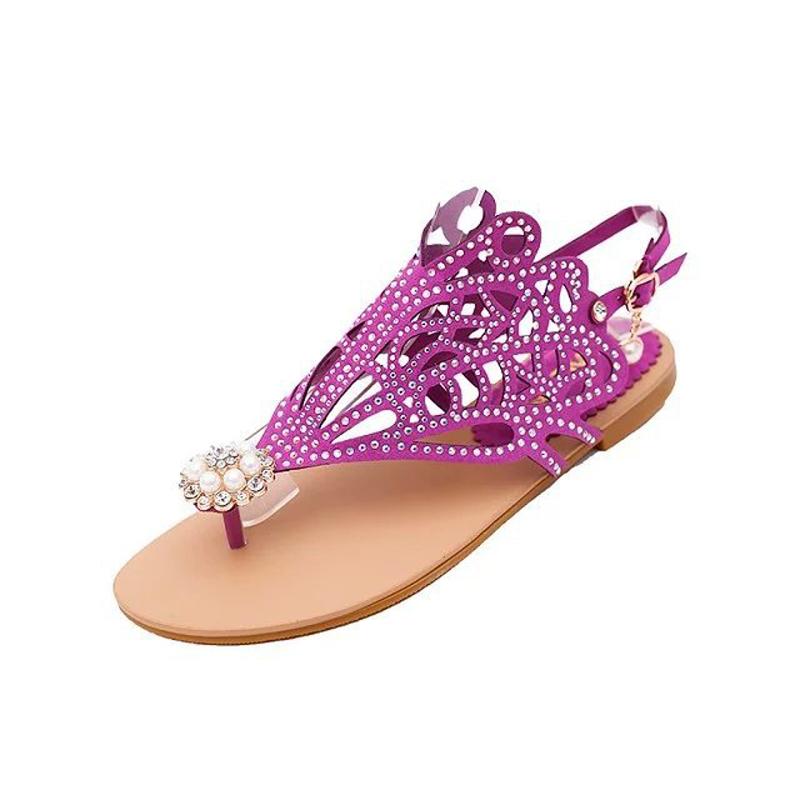 The New Nice Summer Hollow Out Three Color Costly Diamond Pearl Sandal Buckles Herringbone Female Cool Slipper Shoes
The New Nice Summer Hollow Out Three Color Costly Diamond Pearl Sandal Buckles Herringbone Female Cool Slipper Shoes