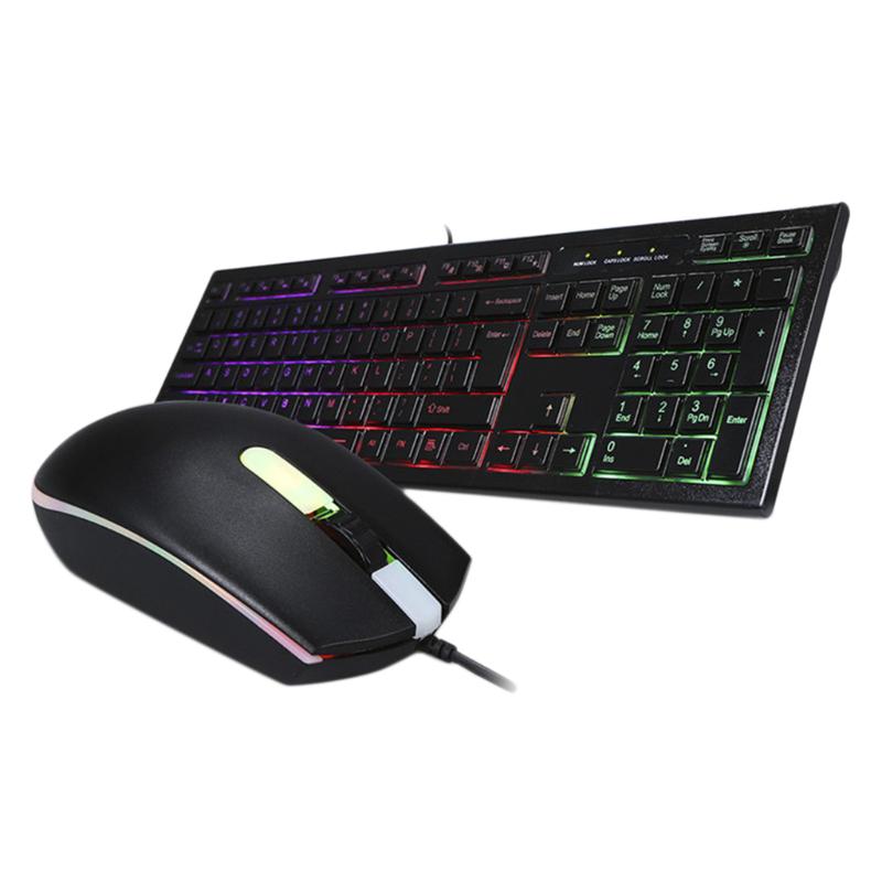 Professional Gaming Keyboard and Mouse Set Rainbow Backlight Usb Ergonomic Mouse for PC Laptop Gamer Game and Keyboard Kit
Professional Gaming Keyboard and Mouse Set Rainbow Backlight Usb Ergonomic Mouse for PC Laptop Gamer Game and Keyboard Kit