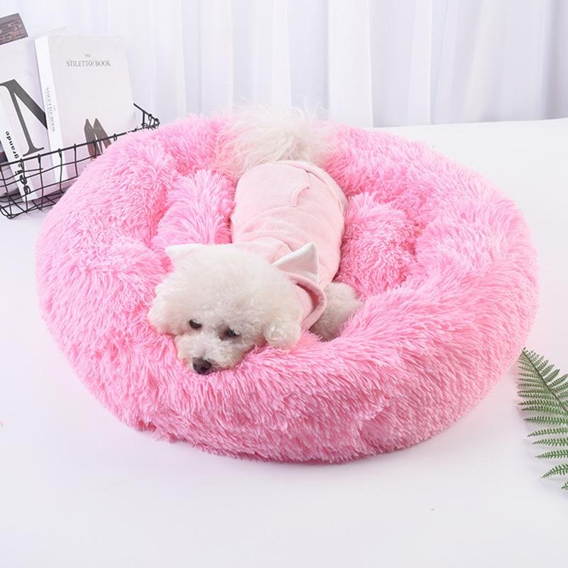 Dog Long Plush Dounts Beds Calming Bed Pet Kennel Soft Fluffy Comfortable For Large Dog Cat House 
Dog Long Plush Dounts Beds Calming Bed Pet Kennel Soft Fluffy Comfortable For Large Dog Cat House