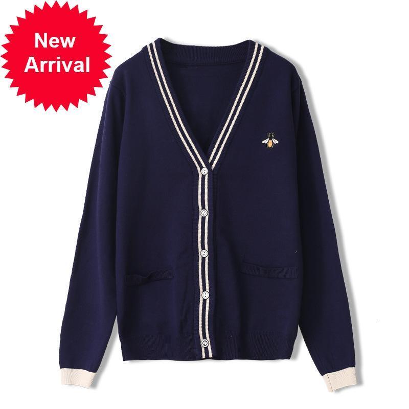 High 2021 New Quality Runway Winter Loose with Cleavage v School Female Sweater Bee Embroidered Sleeve Long Cardigan Clothes GB74, Black
High 2021 New Quality Runway Winter Loose with Cleavage v School Female Sweater Bee Embroidered Sleeve Long Cardigan Clothes GB74, Black