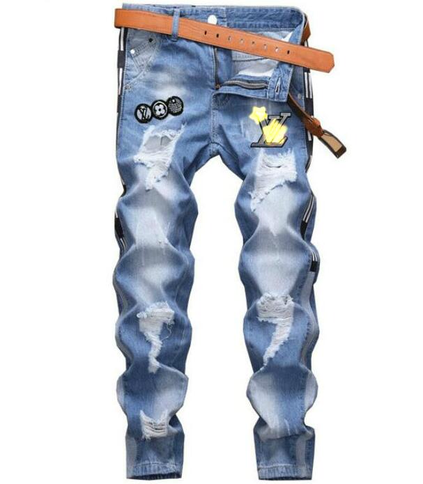 21SS Men's Italy brand Designers Jeans Distressed Ripped Slim Fit Motorcycle Biker Denim pants Mens Leisure fashion high quality Jeans, Blue
21SS Men's Italy brand Designers Jeans Distressed Ripped Slim Fit Motorcycle Biker Denim pants Mens Leisure fashion high quality Jeans, Blue