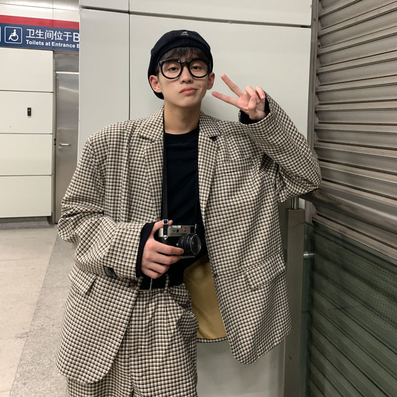 Suits 2021 Men's Spring Autumn New Suit Breasted Jacket Plaid Pants Long Sleeve Man and Woman INU4, Large and loose
Suits 2021 Men's Spring Autumn New Suit Breasted Jacket Plaid Pants Long Sleeve Man and Woman INU4, Large and loose