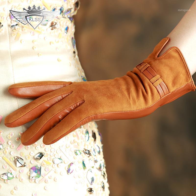 KLSS Brand Genuine Leather Women Gloves High Quality Goatskin Suede Gloves Winter Plus Velvet Elegant Sheepskin Glove W961
KLSS Brand Genuine Leather Women Gloves High Quality Goatskin Suede Gloves Winter Plus Velvet Elegant Sheepskin Glove W961