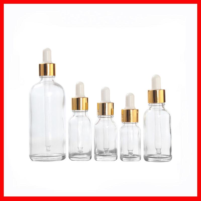 5/10/15/20/30/50/100ML Transparent Glass Bottle Essential Oil/Perfume Packaging Dropper Bottle Empty Cosmetic Container gold cap 
5/10/15/20/30/50/100ML Transparent Glass Bottle Essential Oil/Perfume Packaging Dropper Bottle Empty Cosmetic Container gold cap
