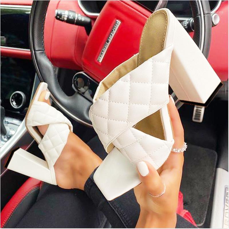 Leather Check High Heel Sandals Ladies Runway Party Shoes Women Cross Woven Pleated Muller Shoes Sexy Square Heel Slippers Women1, Black
Leather Check High Heel Sandals Ladies Runway Party Shoes Women Cross Woven Pleated Muller Shoes Sexy Square Heel Slippers Women1, Black