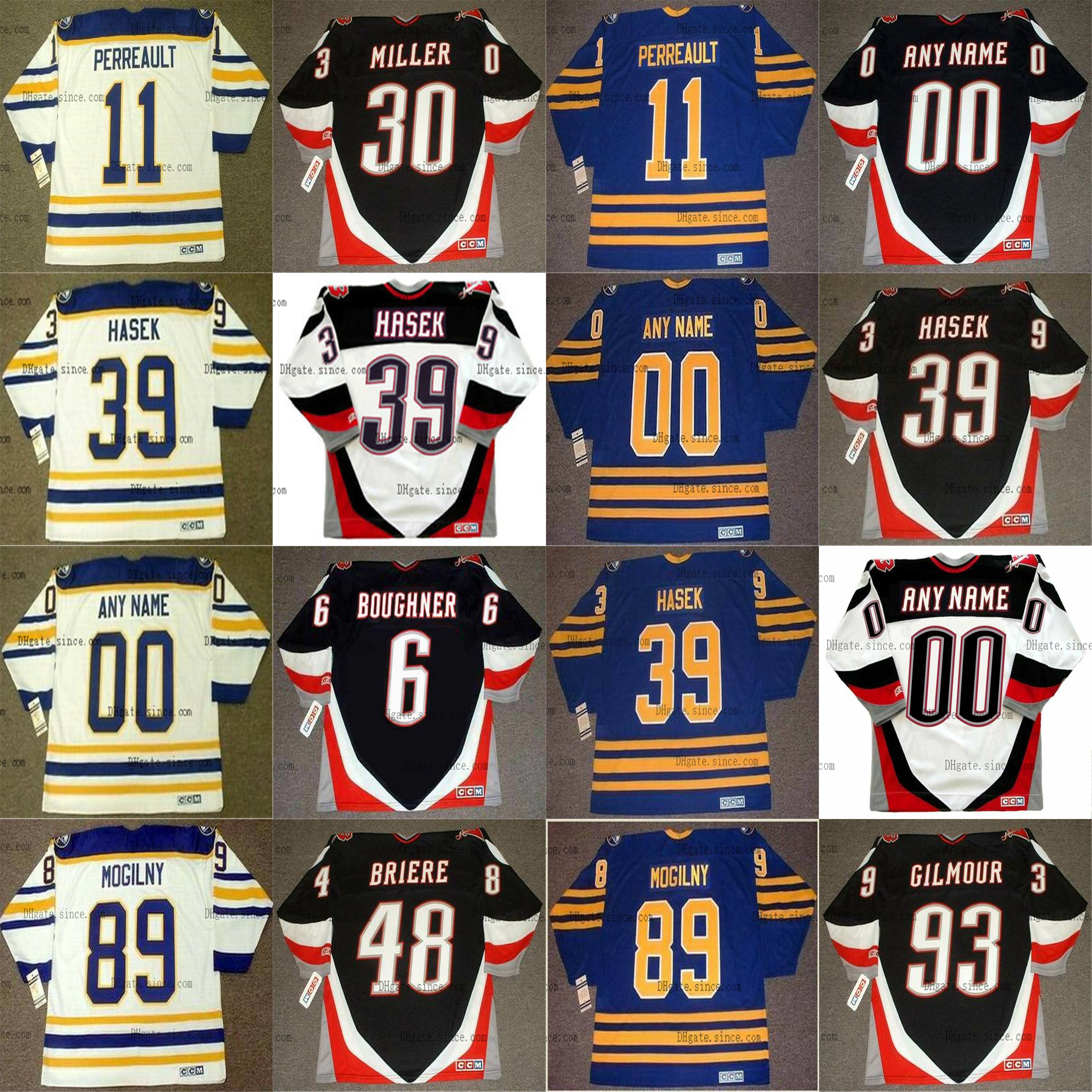 Vintage Buffalo Sabres Jerseys 39 DOMINIK HASEK 89 ALEXANDER MOGILNY 36 MATTHEW BARNABY 48 DANIEL BRIERE 11 GILBERT PERREAULT Hockey Jerseys, As pic
Vintage Buffalo Sabres Jerseys 39 DOMINIK HASEK 89 ALEXANDER MOGILNY 36 MATTHEW BARNABY 48 DANIEL BRIERE 11 GILBERT PERREAULT Hockey Jerseys, As pic