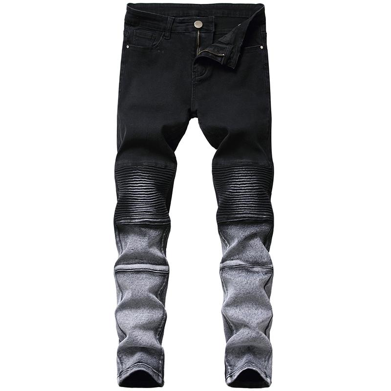 Men straight slim-fit men's trousers trend brand stretch direct mail denim jeans men jeans folding motorcycle black
Men straight slim-fit men's trousers trend brand stretch direct mail denim jeans men jeans folding motorcycle black