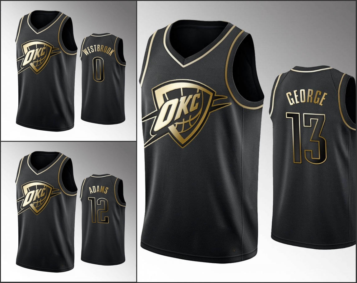 OklahomaCityThunderMen Paul George Steven Adams Russell Westbrook Black Golden Edition Basketball Jersey
OklahomaCityThunderMen Paul George Steven Adams Russell Westbrook Black Golden Edition Basketball Jersey