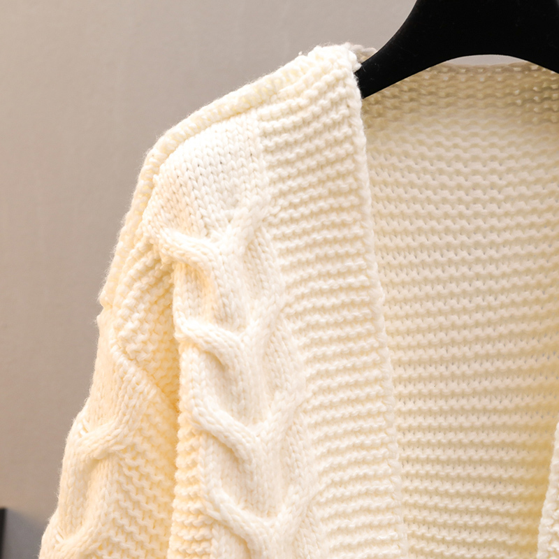 Women's Thick Long Style Cardigan Sweater Handmade Woven Sweater Shawl Super Thick High Quality Elegant Women Cardigan Sweater 201017