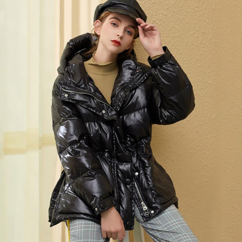 Waterproof Winter Down Jacket Women Hooded 2020 Thick Shiny Glossy Female Parkas 90% White Duck Down Coat With Belt Puffer Coats, Black
Waterproof Winter Down Jacket Women Hooded 2020 Thick Shiny Glossy Female Parkas 90% White Duck Down Coat With Belt Puffer Coats, Black