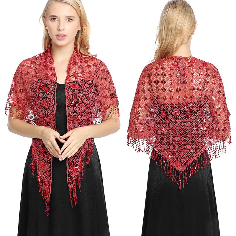 Elegant Braidal Triangle Sequins Wedding Bolero Shawl Women Evening Dress Shawl Ladies Shrugs Banquet Decoration Tassel Shawls
Elegant Braidal Triangle Sequins Wedding Bolero Shawl Women Evening Dress Shawl Ladies Shrugs Banquet Decoration Tassel Shawls