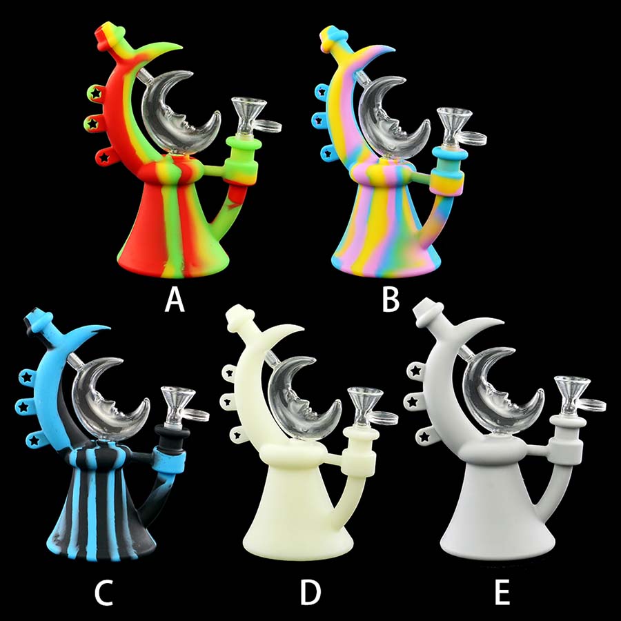Hookahs moon dab rigs glass water pipes silicone bongs bong pipe smoking hookah hookahs with free bowl
Hookahs moon dab rigs glass water pipes silicone bongs bong pipe smoking hookah hookahs with free bowl