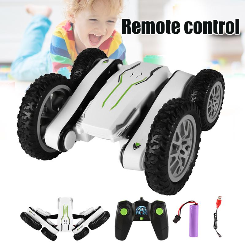 N 2.4Ghz Remote Control Stunt Car Double Side Rotating Mini Electric Deformation Car with Light Black and White ABS Gift SMR88
N 2.4Ghz Remote Control Stunt Car Double Side Rotating Mini Electric Deformation Car with Light Black and White ABS Gift SMR88