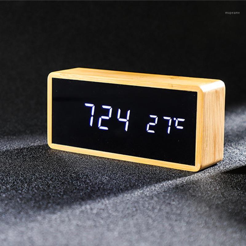 Wooden Alarm Clock Temperature Electronic Watch Digital LED Desk Rectangle Bamboo Clocks Snooze Function Home Decor1 Other & Accessories 
Wooden Alarm Clock Temperature Electronic Watch Digital LED Desk Rectangle Bamboo Clocks Snooze Function Home Decor1 Other & Accessories
