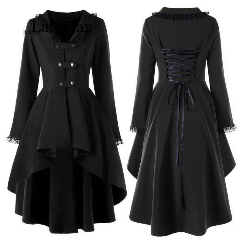 Women New Fashion Gothic Vintage Mid-long Trench Coat Women Black Slim Belt Cloak Windbreaker Female, Black 1
Women New Fashion Gothic Vintage Mid-long Trench Coat Women Black Slim Belt Cloak Windbreaker Female, Black 1