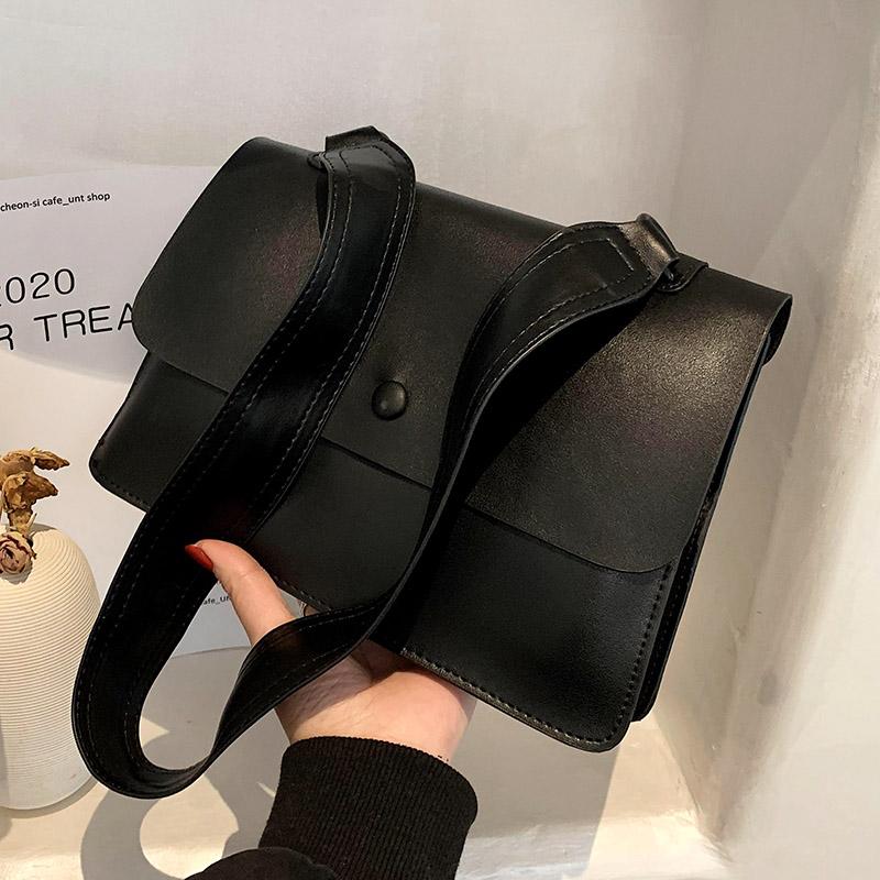 High Quality Leather Lady Shoulder Bags Solid Color Crossbody Women's Bag New Listing Female Square Pack Popular Simple Handbags, Black
High Quality Leather Lady Shoulder Bags Solid Color Crossbody Women's Bag New Listing Female Square Pack Popular Simple Handbags, Black