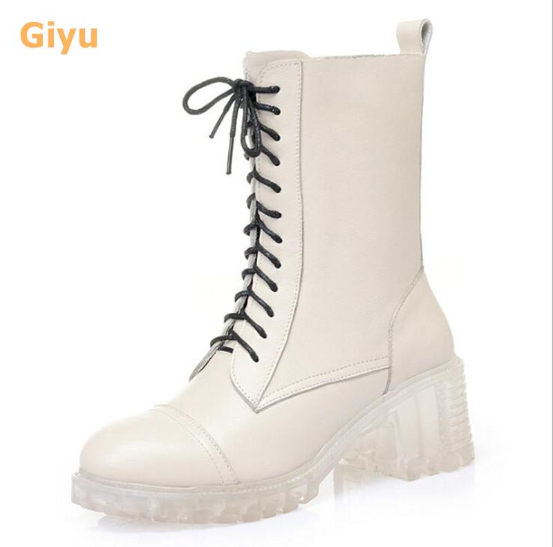 Autumn Boots Genuine Leather Women's Thick Heel Motorcycle Shoes Round Toe Lace-up Fashion Winter, Beige single
Autumn Boots Genuine Leather Women's Thick Heel Motorcycle Shoes Round Toe Lace-up Fashion Winter, Beige single