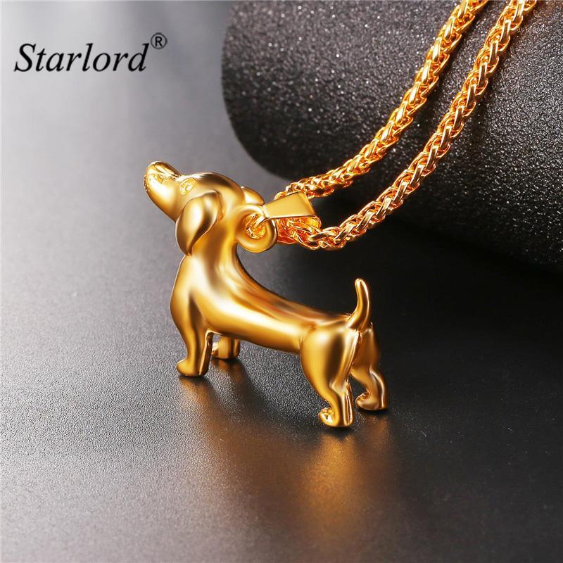 Starlord Animal Pet Dachshund Dog Necklace Pendant Sausage Dog Collier Stainless Steel/Gold Color Rope Collar For Men GP24621
Starlord Animal Pet Dachshund Dog Necklace Pendant Sausage Dog Collier Stainless Steel/Gold Color Rope Collar For Men GP24621