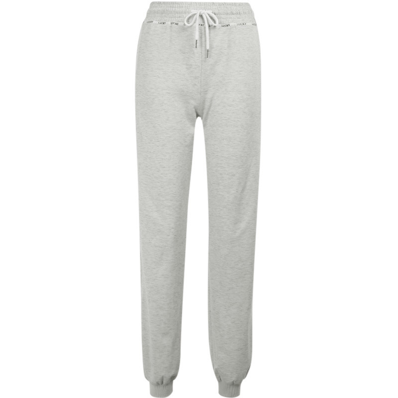 InstaHot women sweatpant drawstring elastic waist letter printed autumn cotton trousers women streetwear tracksuit leisure pants 201113