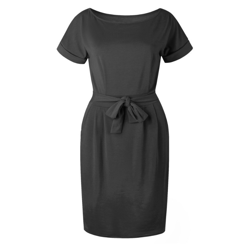 2021 New Summer Women' Fashion Short Sleeve-neck Black-gray Straight Blue Loose Size Pocket Midi Cotton Dress 9MQ8, 0789 black
2021 New Summer Women' Fashion Short Sleeve-neck Black-gray Straight Blue Loose Size Pocket Midi Cotton Dress 9MQ8, 0789 black