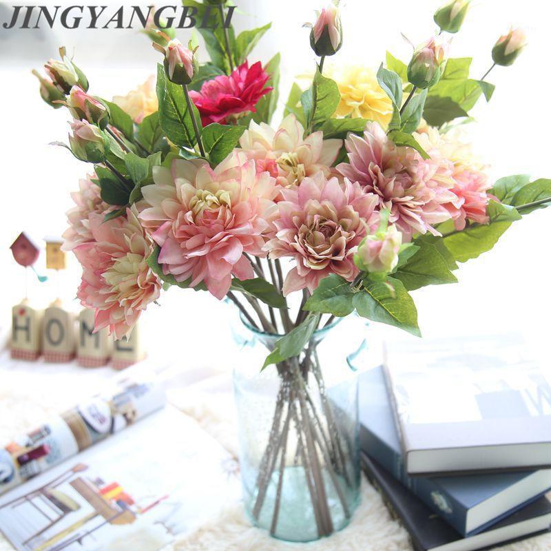Artificial Flower dahlias Silk flower wedding bouquet roses fake flowers fall vivid fake leaf wedding bridal bouqu1, White
Artificial Flower dahlias Silk flower wedding bouquet roses fake flowers fall vivid fake leaf wedding bridal bouqu1, White