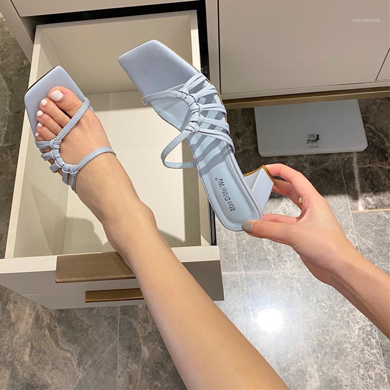 Purple Blue Slippers Casual Chunky Heels Slipper Fashion Narrow Band Women Sandals Summer Ladies Shoes And Sandals Dames Slipper1, Sky blue
Purple Blue Slippers Casual Chunky Heels Slipper Fashion Narrow Band Women Sandals Summer Ladies Shoes And Sandals Dames Slipper1, Sky blue