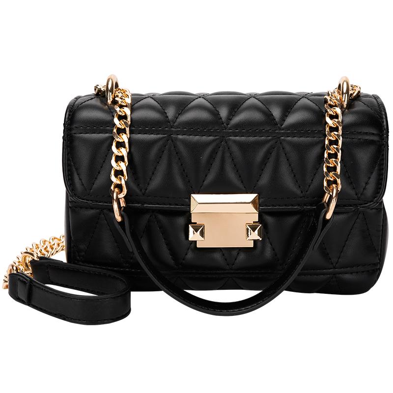 Small Bag Women's New Women's Bag Texture and Fashion All-match Small Fragrance Chain Shoulder Messenger, Black
Small Bag Women's New Women's Bag Texture and Fashion All-match Small Fragrance Chain Shoulder Messenger, Black