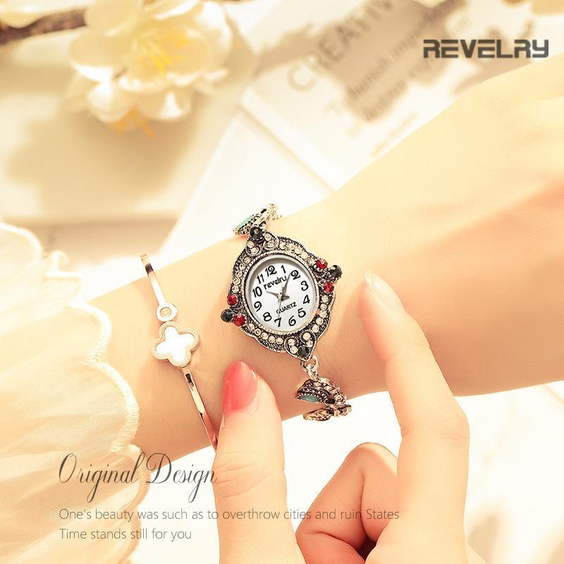Wristwatches Luxury Vintage Women's Watches Women Bracelet Watch Fashion Top Brand Quartz Relogio Feminino1, White
Wristwatches Luxury Vintage Women's Watches Women Bracelet Watch Fashion Top Brand Quartz Relogio Feminino1, White