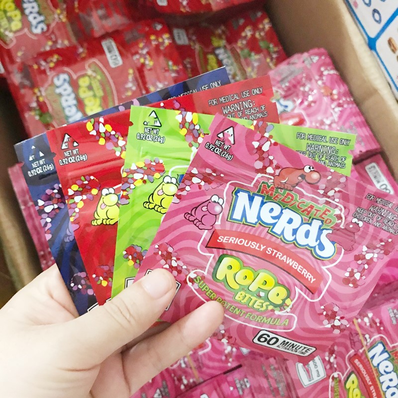 Newest Square Nerds Rope Bites Empty Packaging Bags Nerdsrope Exotic 420 Infused Gummies 710 Edibles Packaging Gummy bags
Newest Square Nerds Rope Bites Empty Packaging Bags Nerdsrope Exotic 420 Infused Gummies 710 Edibles Packaging Gummy bags